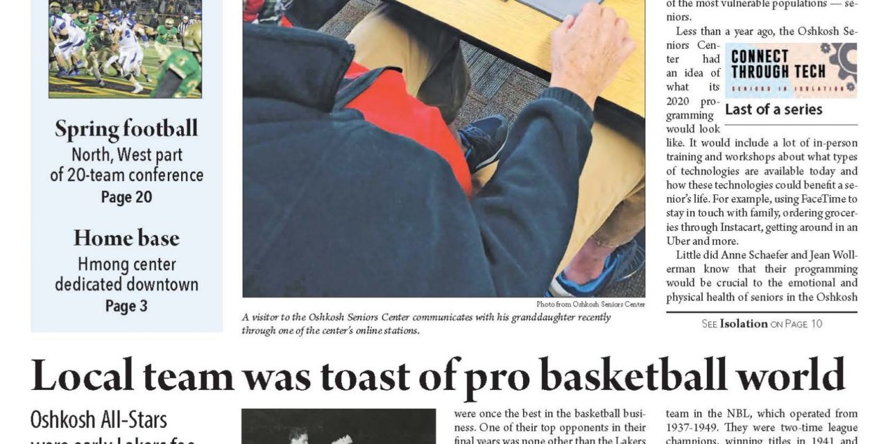Senior Center looks forward, Oshkosh All-Stars early Laker foes and more local stories in the October 21, 2020 Oshkosh Herald.