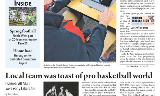 Senior Center looks forward, Oshkosh All-Stars early Laker foes and more local stories in the October 21, 2020 Oshkosh Herald.