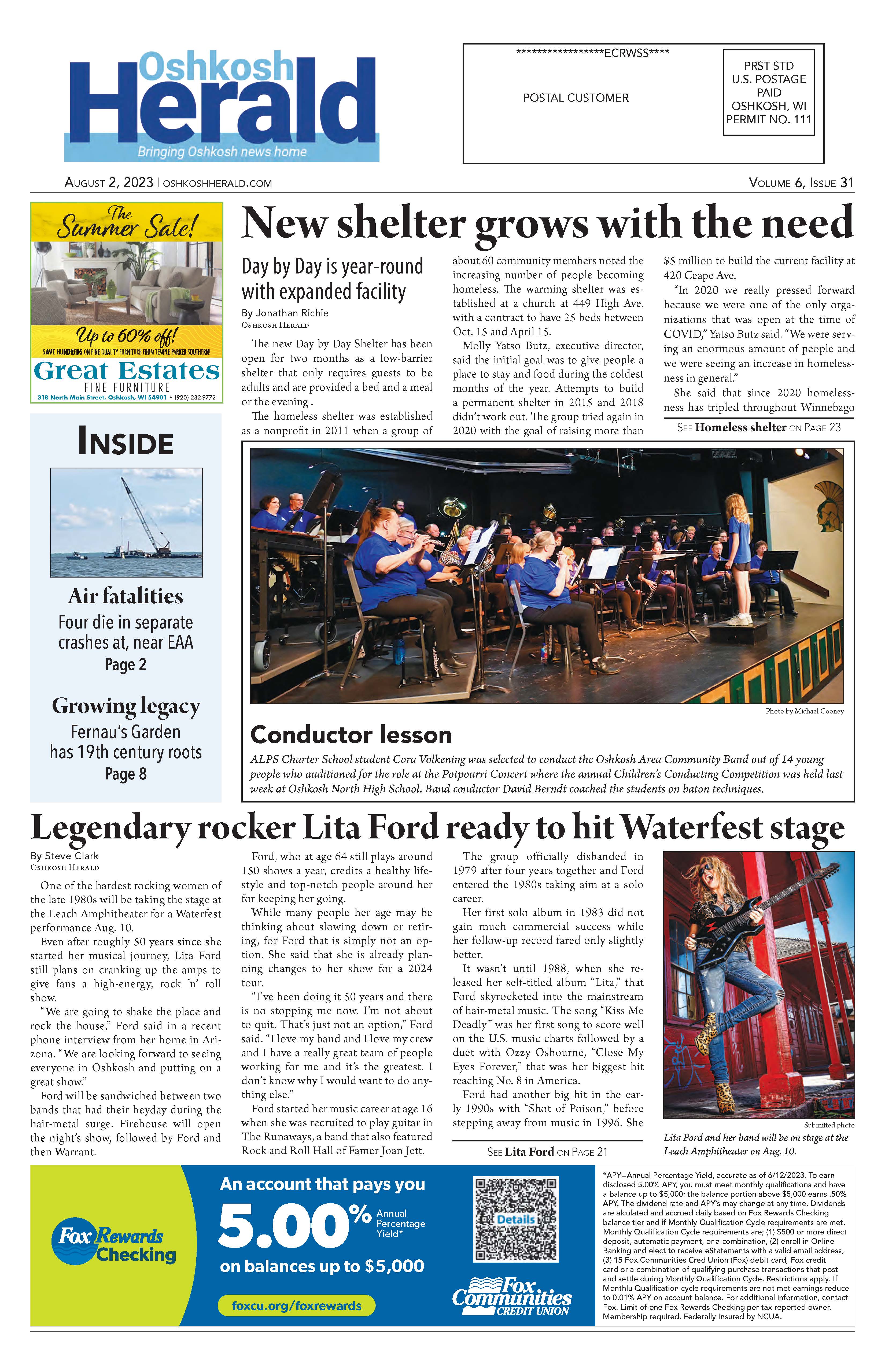 August 2, 2023 Oshkosh Herald